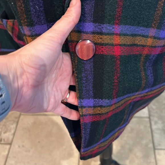 Plaid Wool Blazer 80s 90s - Picture 7 of 12